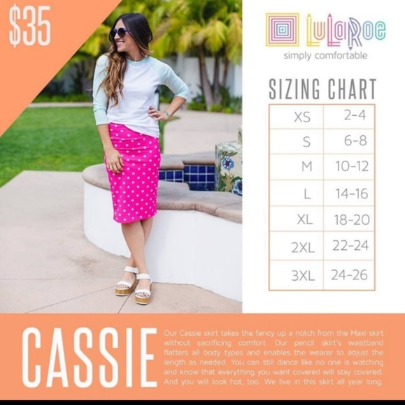 Lularoe Cassie Pencil Skirt Size XL Diamond Print - Picture 8 of 8